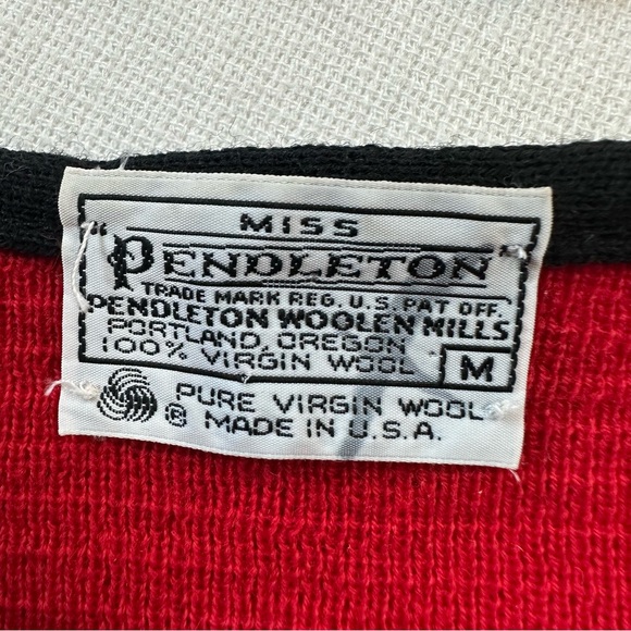 Miss Pendleton VTG Wool Frog Tie Cardigan - Picture 11 of 13